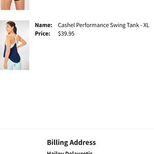 Fabletics cashel swing tank